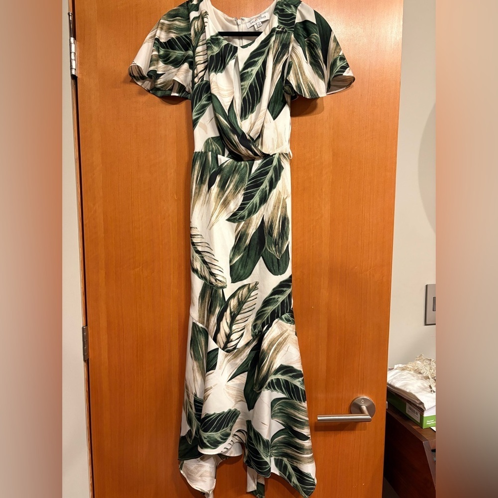 Great Jones Tropical Leaf Print Midi Dress - Picture 5 of 7